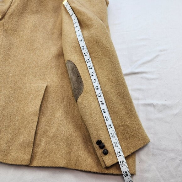 Vintage Camel Hair Blazer Suit Jacket (46 R) - Picture 10 of 11